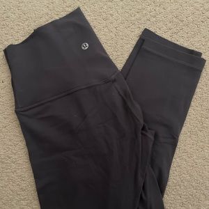 Lululemon Dark Grey Align Cropped Leggings